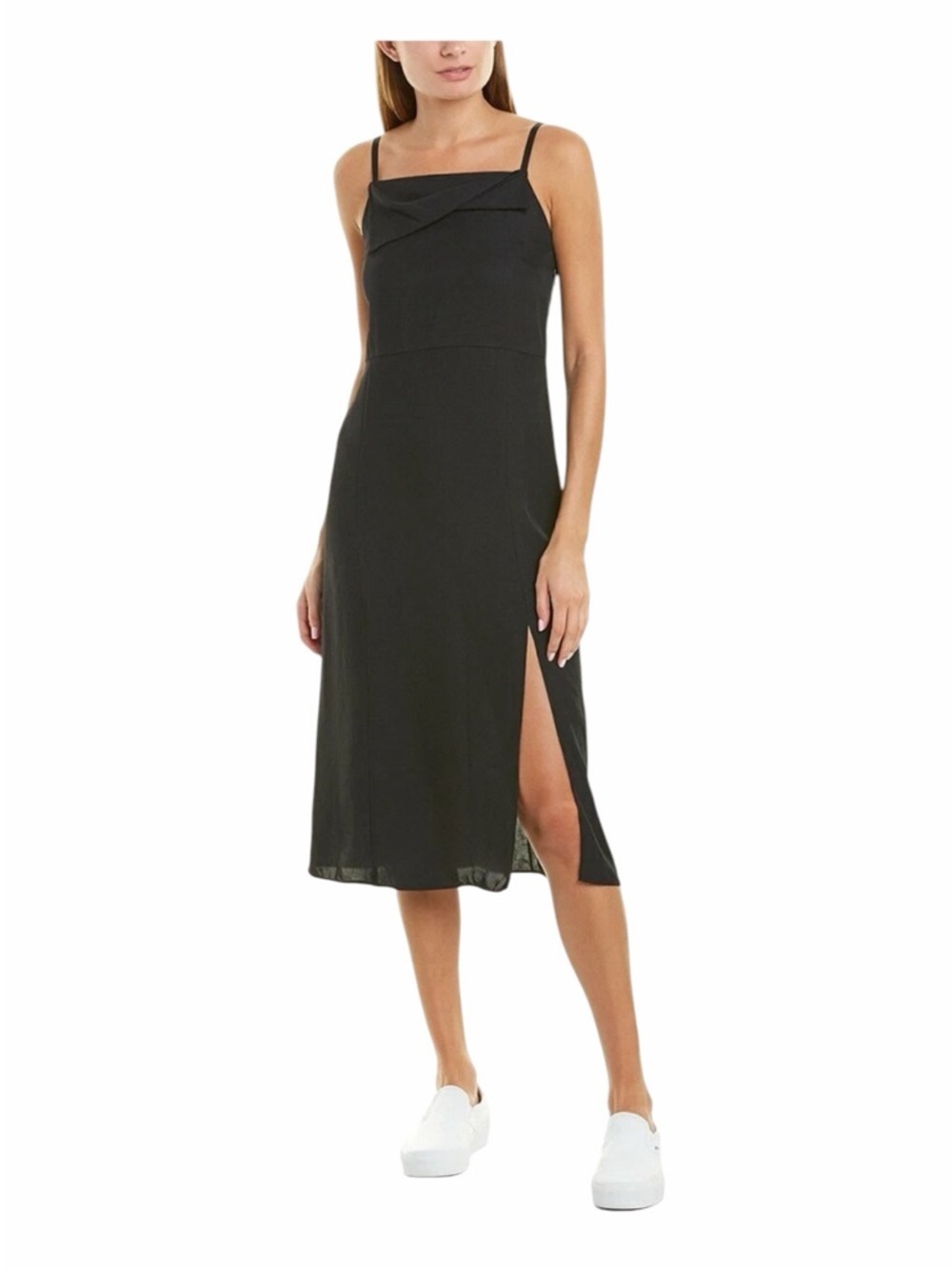 Vince Twist Front Cami Midi Dress with Side Slit Size 4